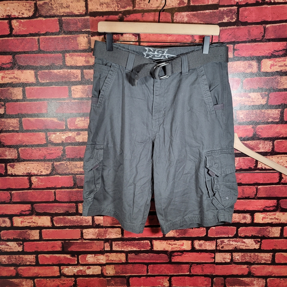 Stylish Men's Cargo Shorts in Charcoal Gray